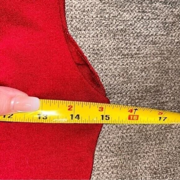 Free People Red Cha Cha Mini Skater Fit Flare Sleeveless Party Dress Size Small - Picture 8 of 9